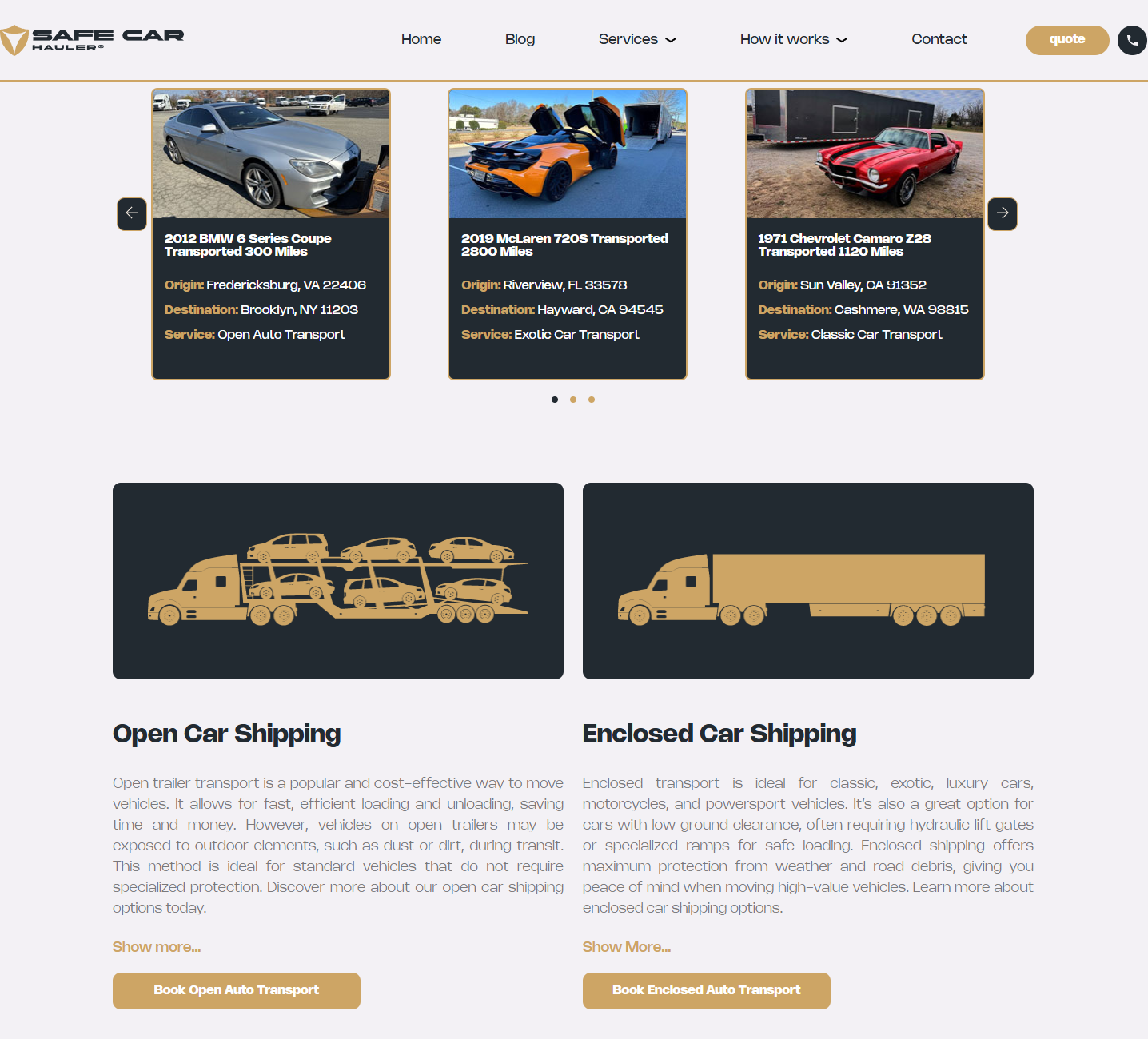 safecarhauler.com project
